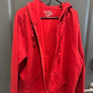 Made for Life Red 2x Zipper Jacket